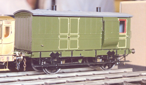 Photo of Model London & Birmingham Railway break van at Kidderminster LNWR open day 2015